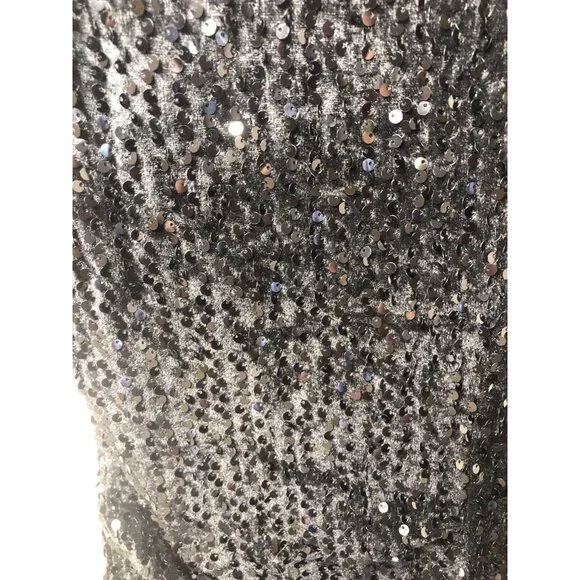 Womens Floerns Black Contrast Mesh Sequins Party Bodycon Dress Size XL - Picture 3 of 7